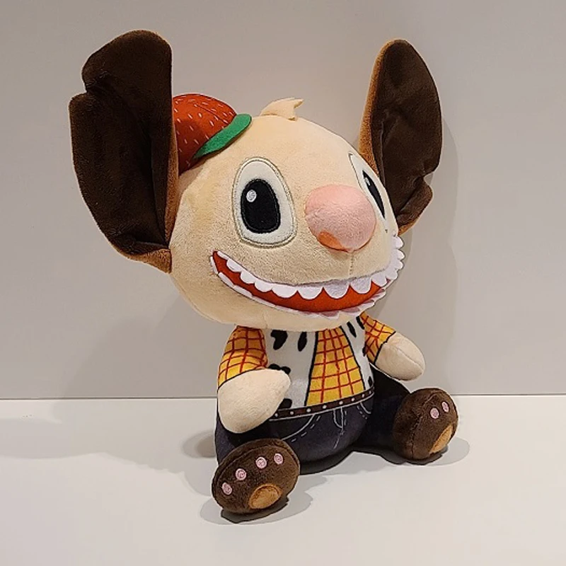 2023 Disney Woody Stitch Plush Dolls Anime Cute Cartoon Toy Lilo and Stitch Kawaii Plushie Stuffed Toys Birthday Gifts for Kids 2