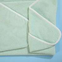 1 pièce 80 cm x 80 cm serviette de bain de grande taille en polyester polaire corail, peut être utilisée comme une serviette, motifs de dessins animés mignons aimés par les bébés, convient aux nouveau-nés et aux tout-petits, convient aux garçons et aux filles, super doux et très absorbants 2