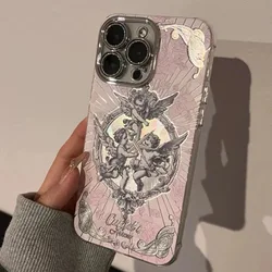Middle Ages Retro Cupid Angel Textured Phone Case - Realme C20 4G (YSK - 261G0214YC1)