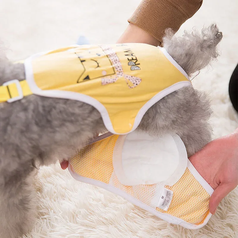 Dog Diapers Pet Diapers Dog Nappies 30pcs for Female Dog Shorts Panties Diaper Pad Female Sanitary Pants Disposable Doggie Physiological Pant
