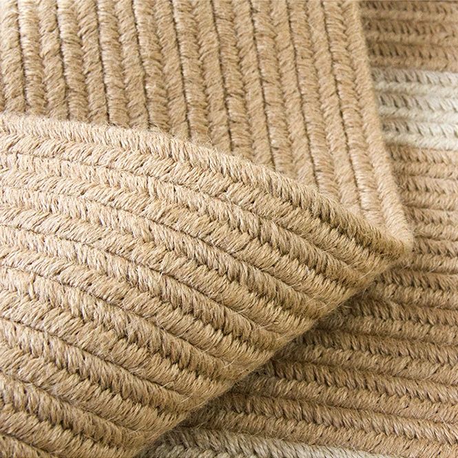 Living Room Carpet Home Decoration Natural Jute Hand Woven Bedroom Rug Fashion Minimalism Wear-resistant Durable Breathable Mat