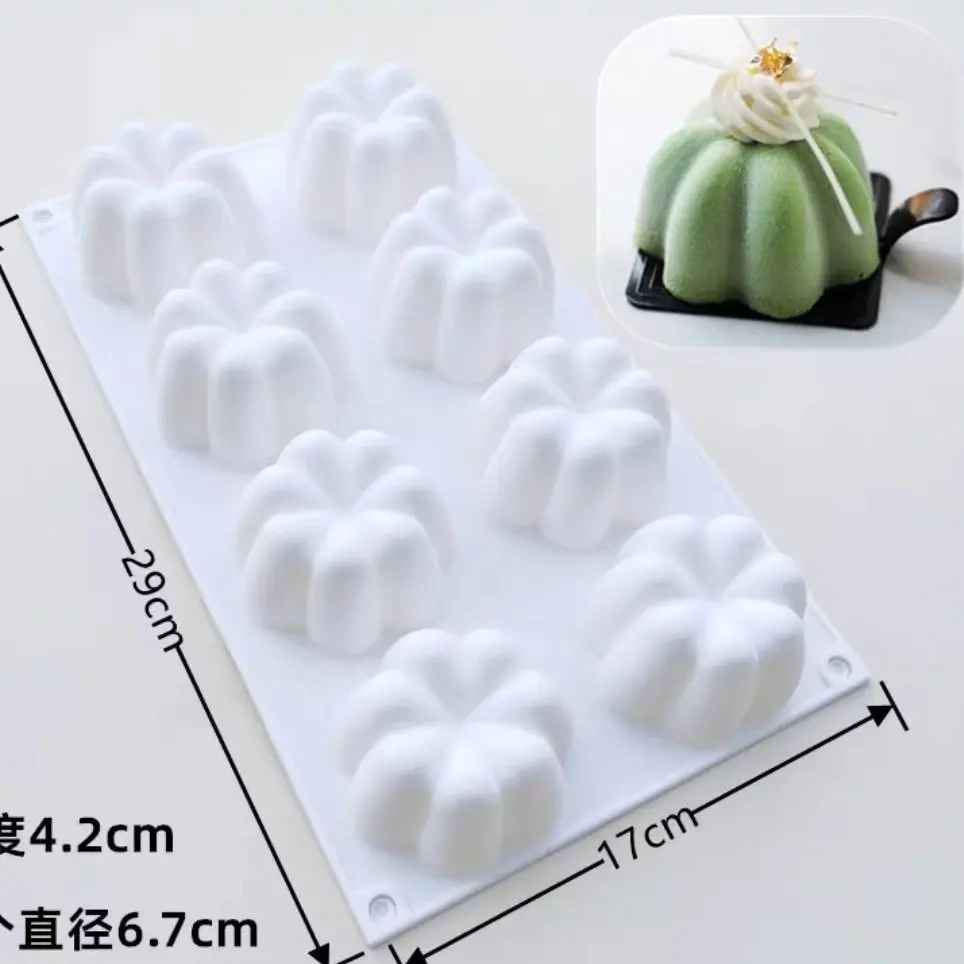 

6/8 Pcs Pudding Love Clouds Round Pillow Fondant Mold Silicone Ice Mould Diy Chocolate Decoration Supplies Handmade Diy Kitchen