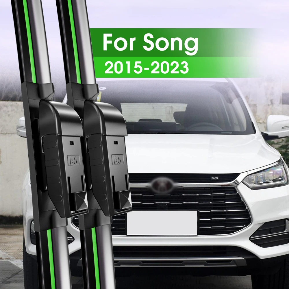 2pcsFrontWindshieldWiperBladesForBYDSong2015202320162017