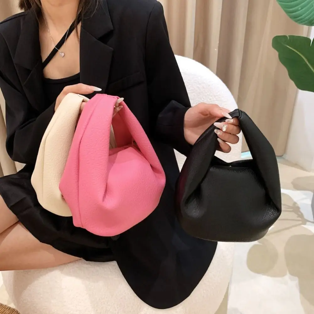 

Solid Color Crossbody Bags Fashion PU Leather Large Capacity Tote Bags All-match Messenger Bag Ladies