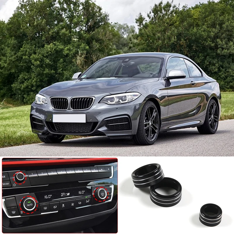 

For BMW 1 2 3 4 Series F30 F34 F46 GT X1 F47 F48 Air Conditioner Volume Switch Knob Decoration Ring