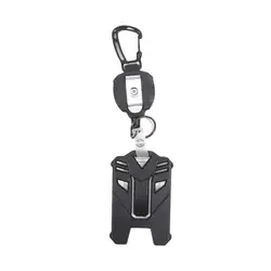 Multi - Tool Retractable Badge Holder with Keychain and Carabiner Clip (1 set)