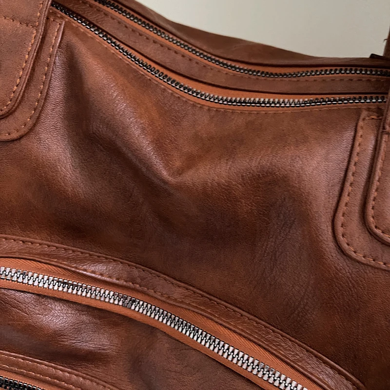 Weiche Umhängetasche mit Innenfach für Damen, 25, luxuriöse Designer-Handtaschen, Reisetasche, große Kapazität, PU-Leder, Umhängetasche – Detail 20