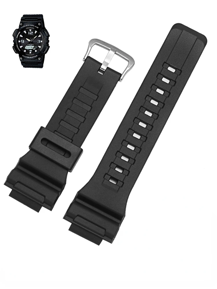 Cinturino orologio in gomma da 18 mm per Casio AQ-S810W S800W SGW-300H