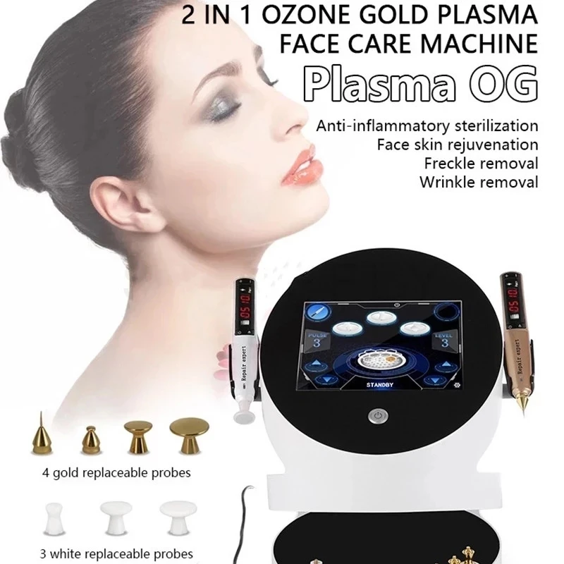 New 2 In1 Plasma Effective Plasma Pen For Eyelids Lifting Ozone Pen Plasma Acne To Acne India Acne Pit Skin Care Beauty Machine