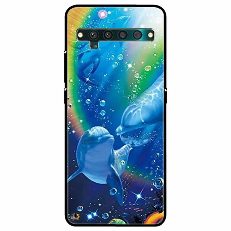 Shockproof Silicone Cat Lion TPU Back Case - Soft Protective Cover