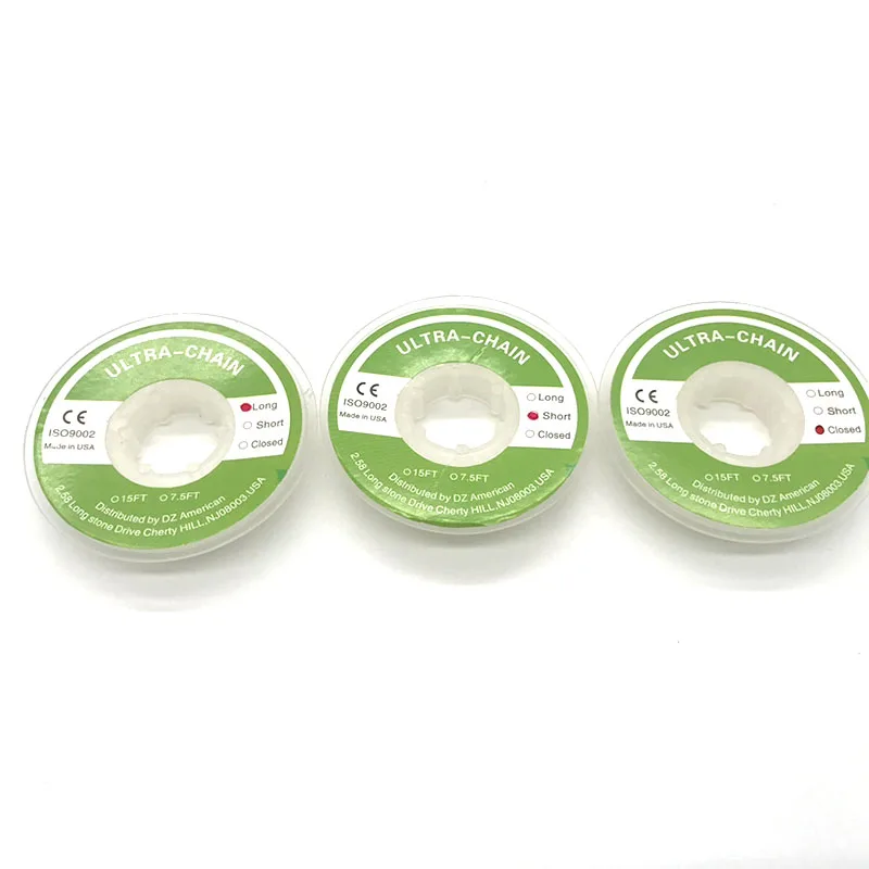 300cm Clear Rubber Chain Orthodontic Elastic Ultra Power Chain Rubber Band Materials High