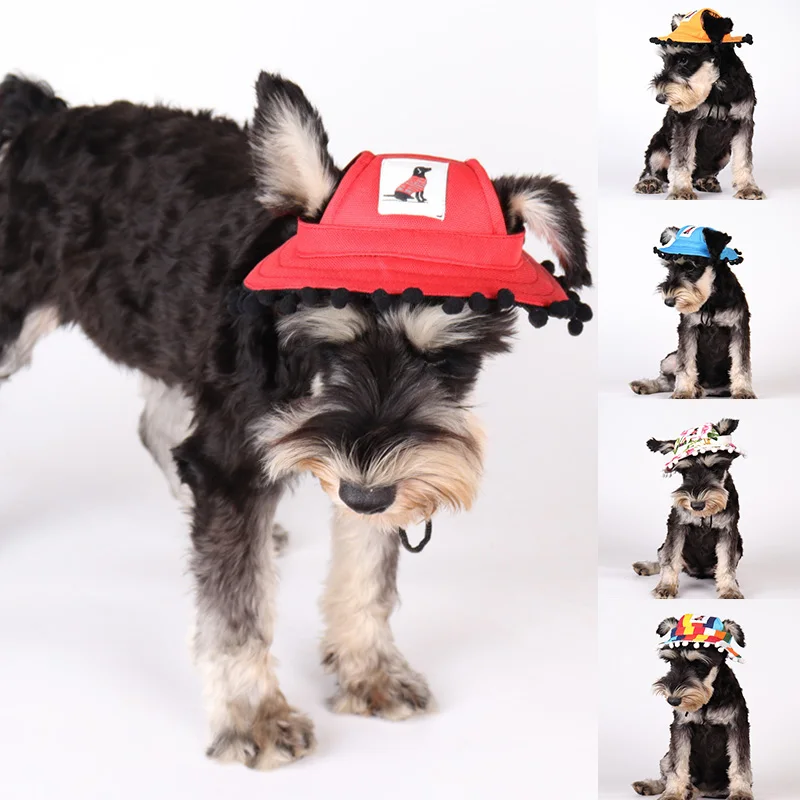 Summer Dog Sun Hat Outdoor Round Cat 