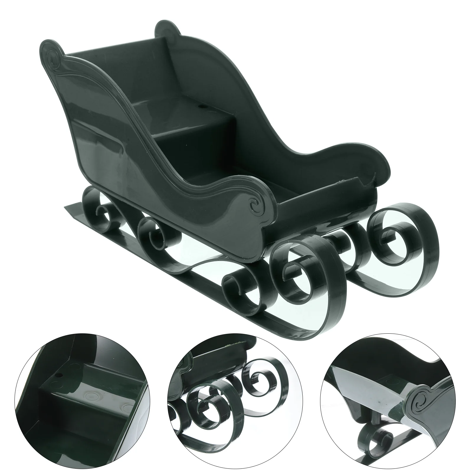 

Изысканный сани, украшение, пластиковый Санта, уличный декор, украшения для рождественской елки, домашние украшения для дома