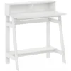 Simplistic A Frame Computer Desk, Regular, White 6