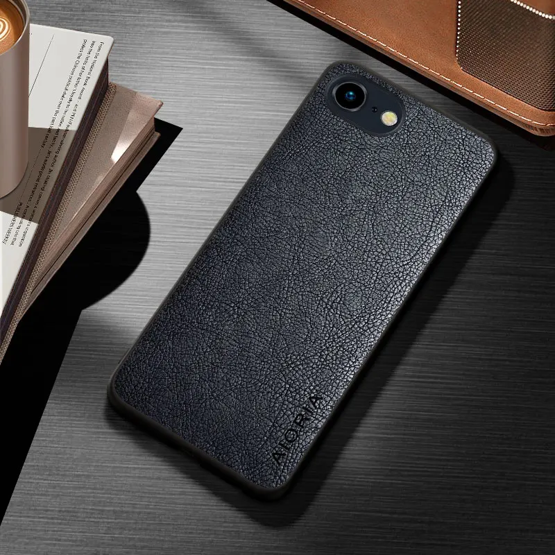 Classic Lightweight PU Leather Phone Case - Durable Cover Coque