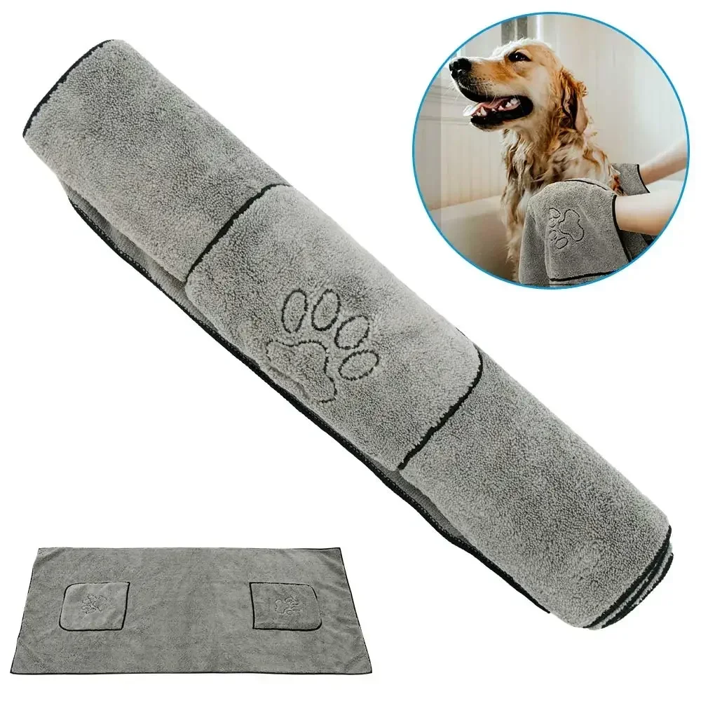 Pet Towel Super Absorbent Quick-Drying Puppy Pet Dog Cat Bath Towel