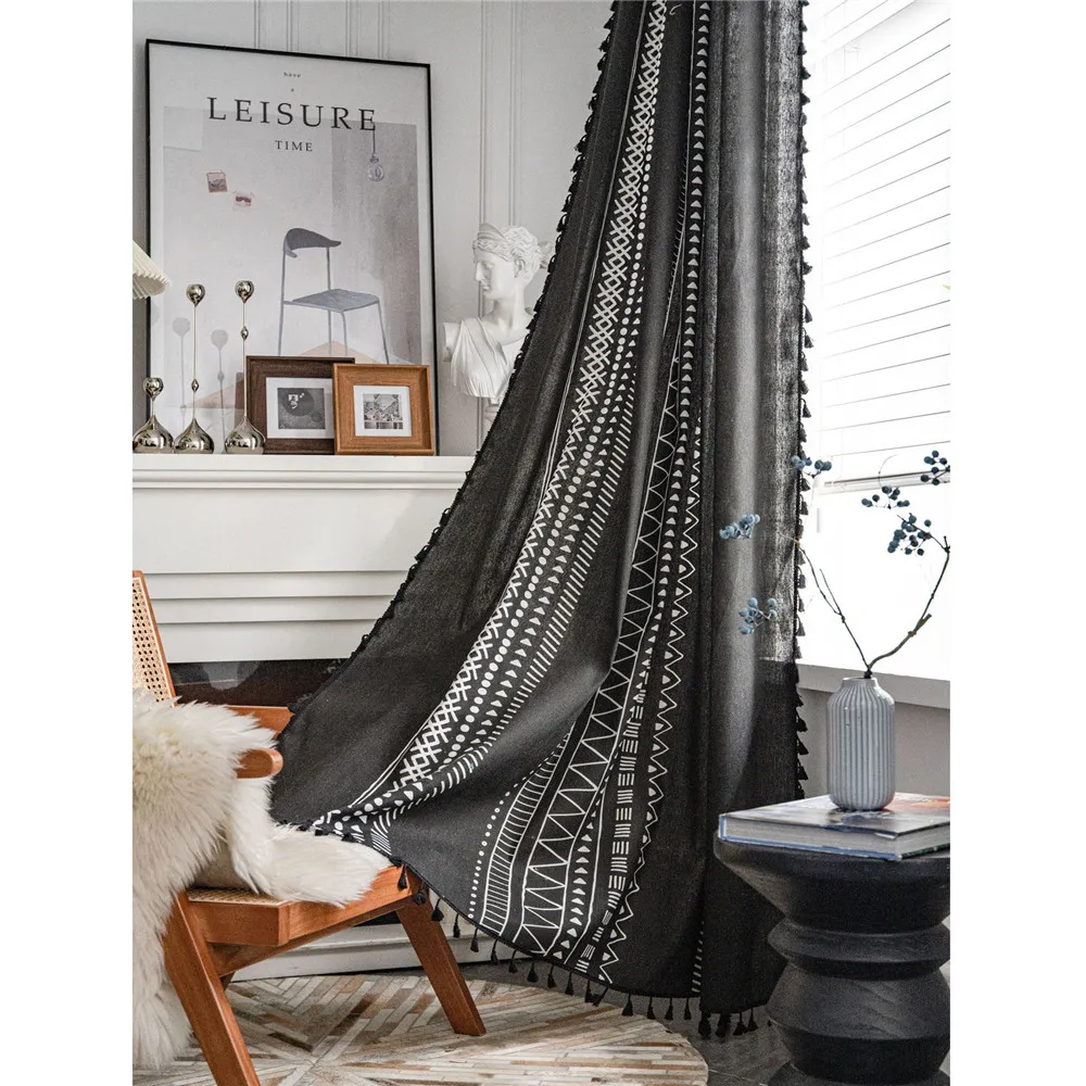 Curtains for Living Room Bedroom Kitchen Home Decoration Bay Window