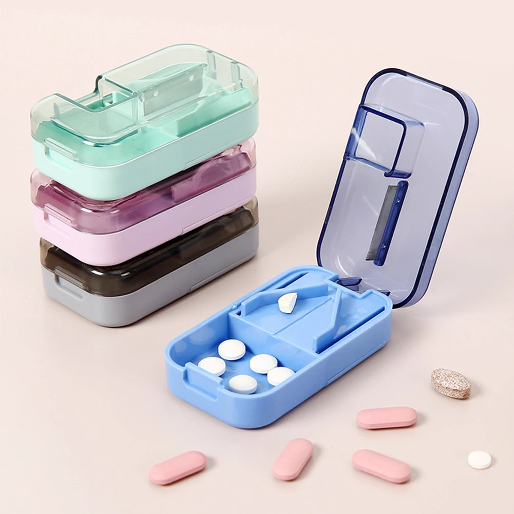 Compact Travel Pill Organizer with Compartments for Daily Medication Storage