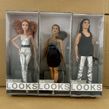 100% Original Barbie Signature Looks Doll for Girls Collector Genuine Mattel Brand Gifts in Box Toys for Girls Christmas Gifts