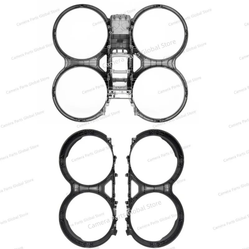 Kit Coque Supérieure pour DJI Avata 2 - pièce originale d'occasion, vue en angle avec les détails des fixations.