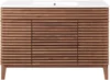 Render Vanity Floor, Single Sink, Walnut White 6