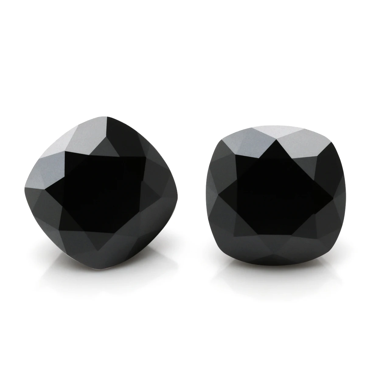 Top Quality Black Moissanite Loose Stone Black Color VVS1 Excellent Round Cut Moissanite Pass Diamond Tester 3