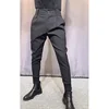 2024 Spring Summer Men Suit Pants Fashion Casual Business Pants Men Slim Fit Ankle Length Office Trousers Men Dress Pants F51 2