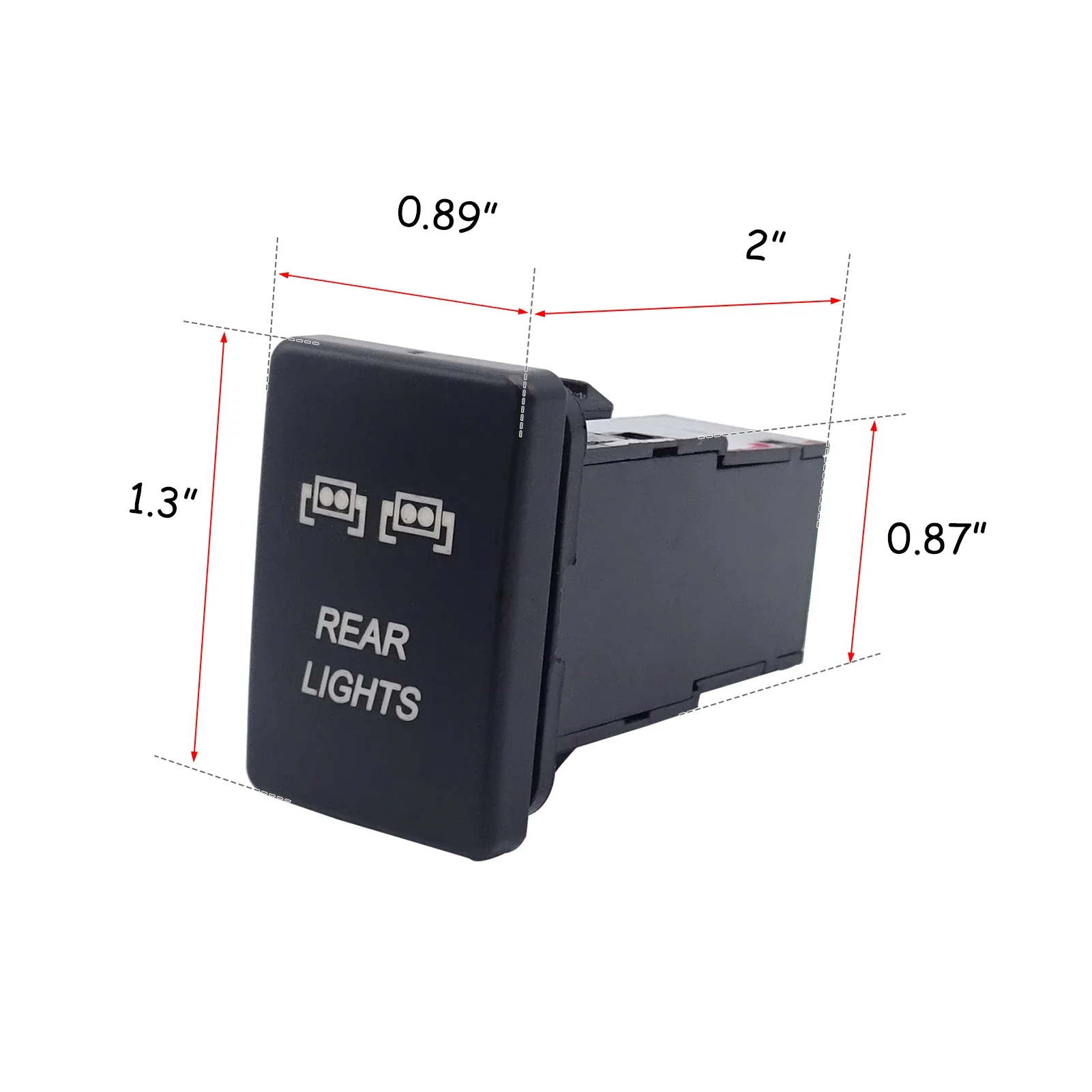 LED 조명 바/안개/후면/스포트 라이트/듀얼 USB 인터페이스 커넥터 자동차 ON-OFF 버튼 블루 12V For Toyota RAV4 Yaris 4Runner
