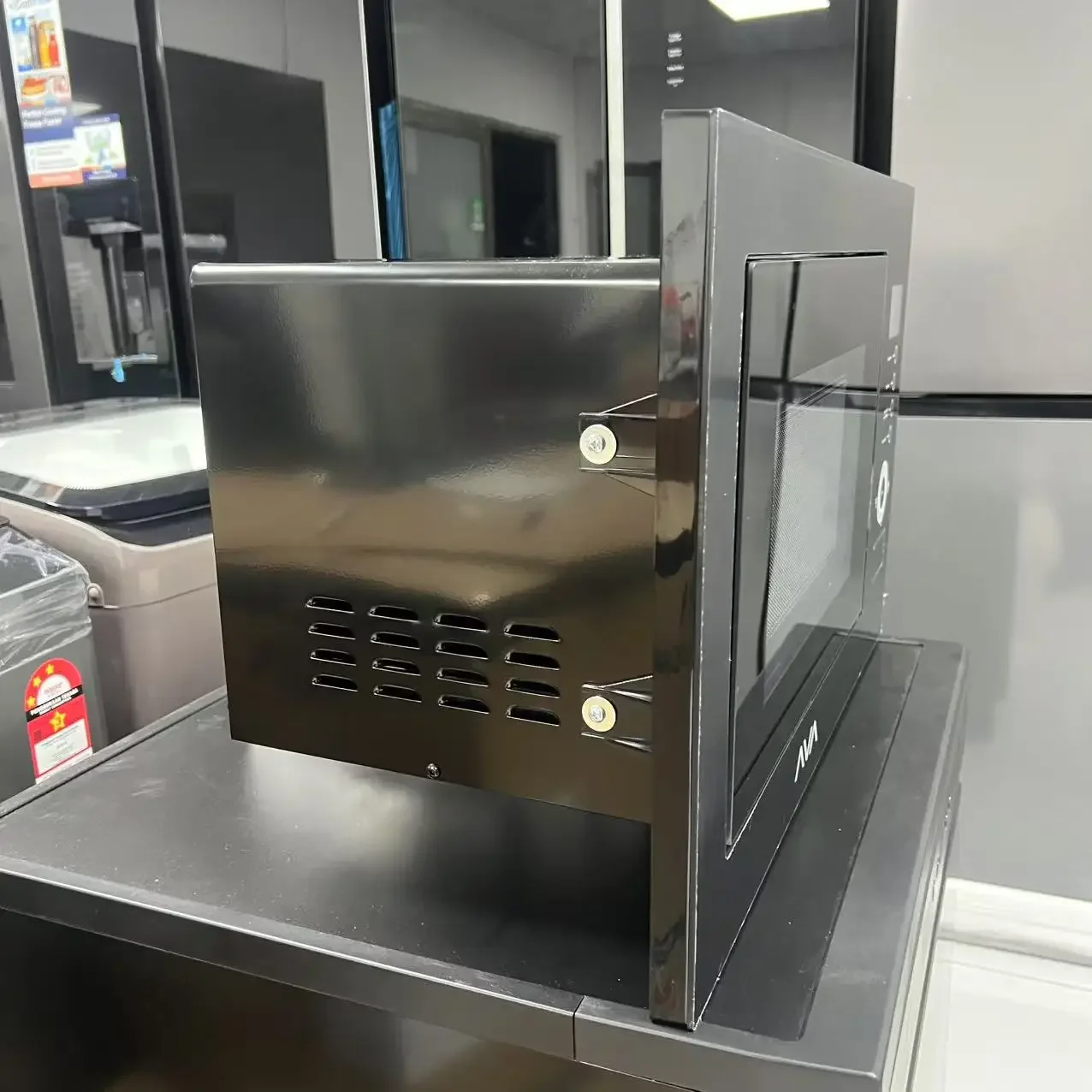 electric built-in microwave oven all in one compact 25L electric oven 220v-50hz EU standard 1000W input black color 3