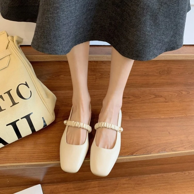 TAVIMART  -  Designer Vintage Butterfly-knot Women Mary Jane Shoes Fashion Party Dress Female Thick Heel Shoes main image 1