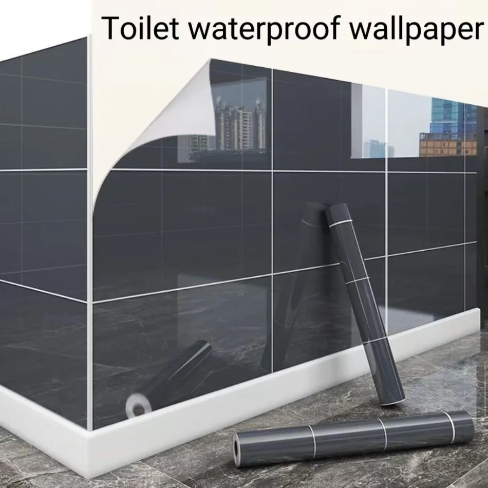Bathroom Waterproof Thickening Self Adhesive Faux Marble Tegel Wallpaper Cuisine Kitchen Cabinets Table Top Oil Proof Stickers new adjustable double layer waterproof bonnets kitchen makeup anti oil fume hood shampoo bath thickening sleep cap bathing cap