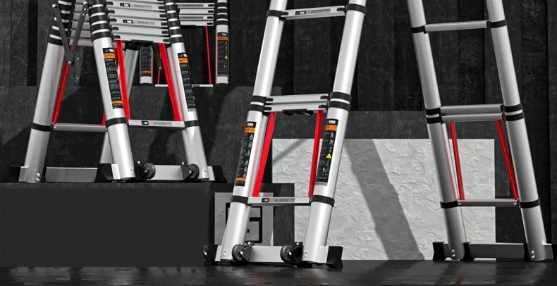 7 Meter Telescopic Ladders Portable Folding Aluminium Ladders Multipurpose Household Step Stair Engineering Staircase for Home
