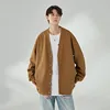 Plus Size Sweater Cardigan Men Knitted Tops 9XL 8XL 50-190kg Autumn Winter Solid Color Long Sleeve Sweater Big Size Men Clothing 3