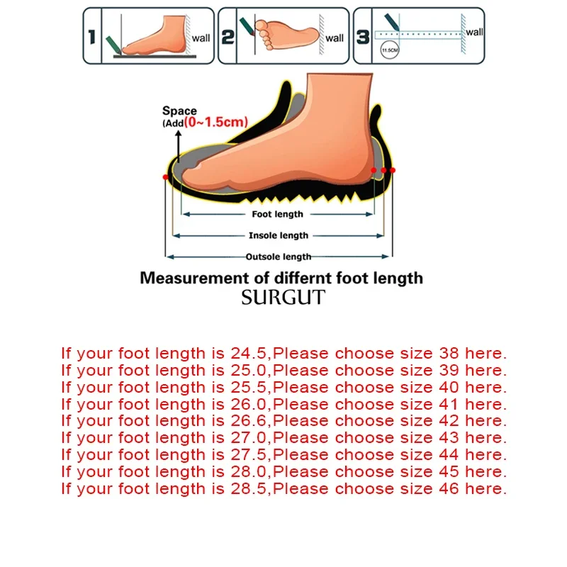 SURGUT Fashion Brand Size 46 Men Casual Sandals Summer Classic Men Shoes Beach Sandals Men Comfortable Walking Footwear images - 6