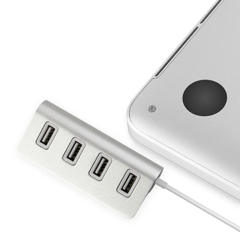 Mini Multi-Port USB 2.0 Hub Multi-USB Splitter Adapter 4 Ports High Speed
