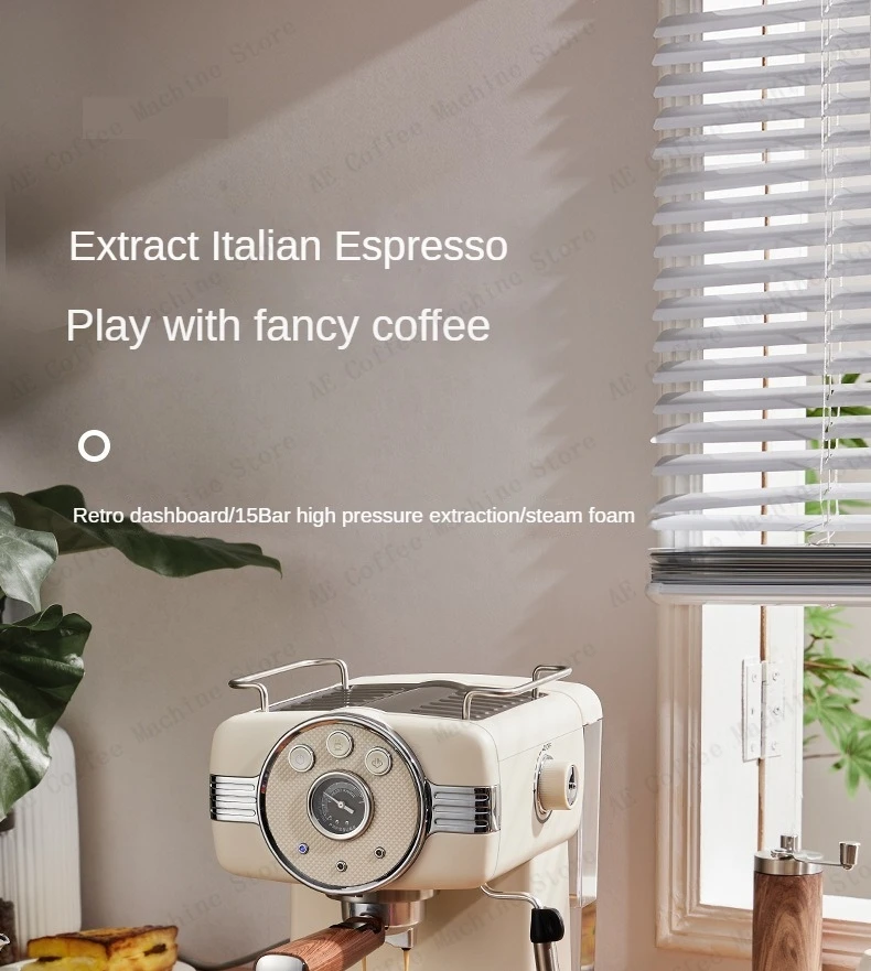 Semi-automatic Italian coffee machine High-pressure espresso coffee machine Can make milk froth Multi-function coffee makers