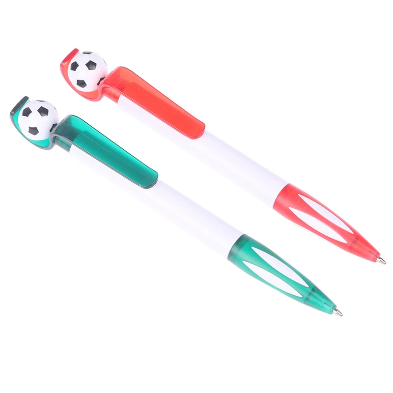 5Pcs 1.0mm Creative Pen Clip Rotating Football Ballpoint Pens For Students ballpoint pen