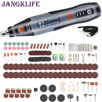 JANGKLIFE USB Cordless Rotary Tool Dremel Mini Drill Engraving Pen Electric Mini Wireless Drill with Accessories DIY Set 1