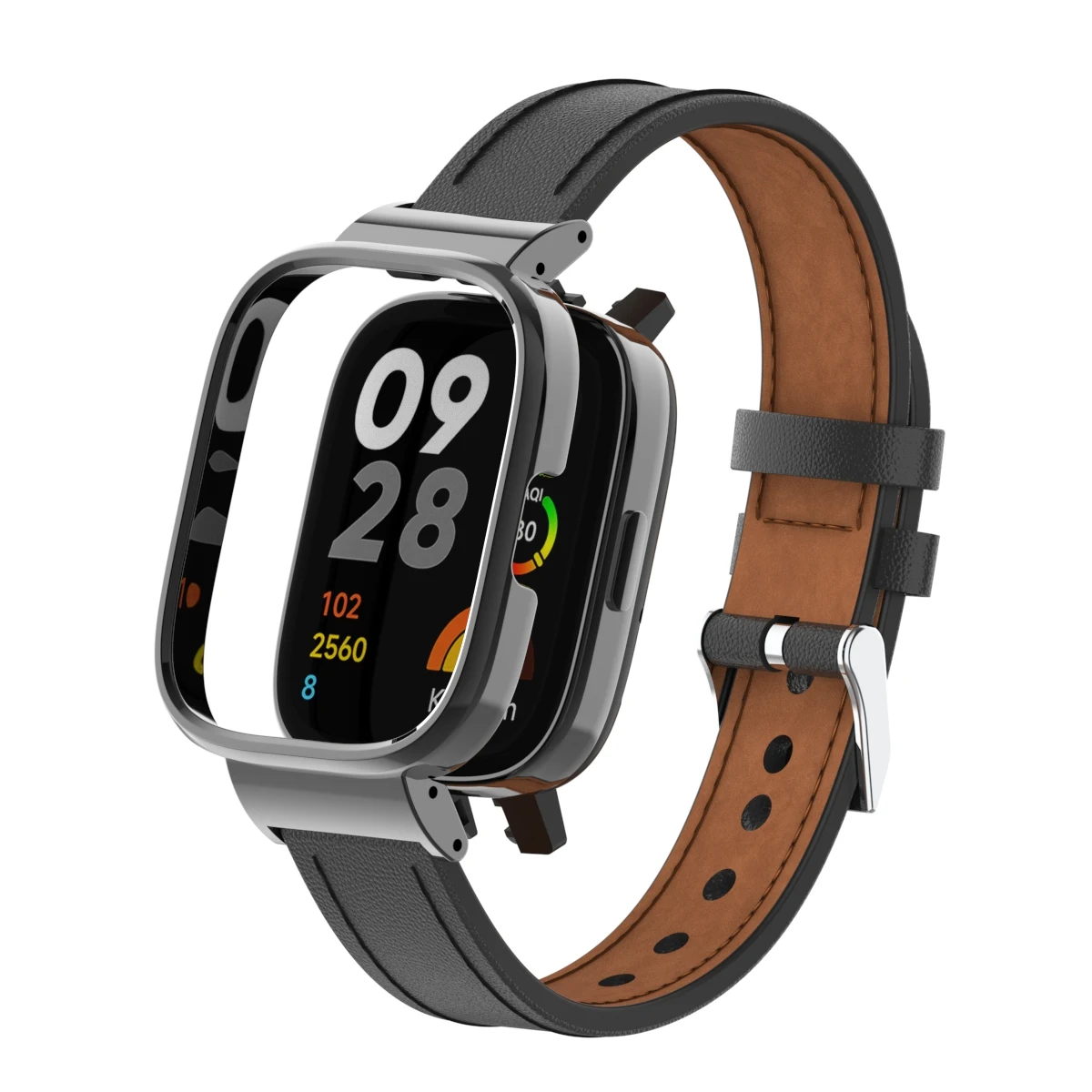 Premium Ultra-Fiber Leather Strap with Metal Protection Box