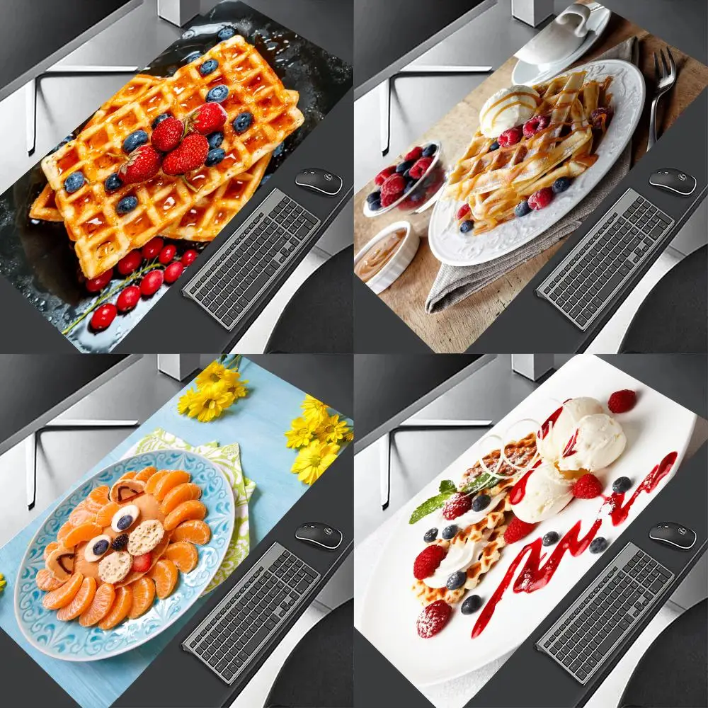 Luxurious And Delicious Waffle  Mouse Pad Professional E-Sports Mouse Pad Fine Surface Gaming Rubber Mouse Pad Smooth Desk Pad