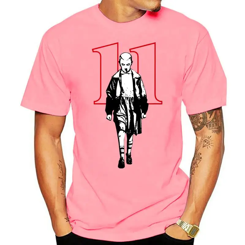 thumbnail image 1 of Stranger Style Pop Culture Things Eleven Cosplay White T-Shirt Size M-3XL, 1 of 5