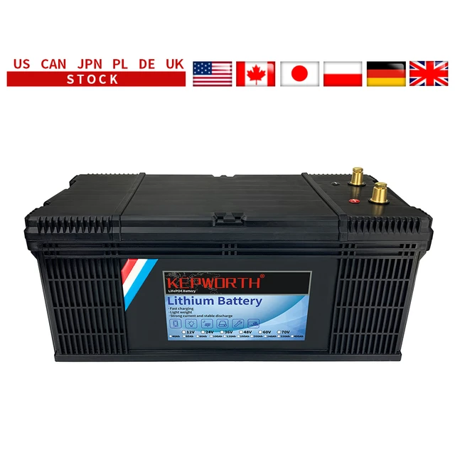 New 24V 100Ah 120Ah LiFePO4 Battery Pack 25.6V Built-in BMS LiFePO4 Battery  for Solar Power System RV House Trolling Tax Free