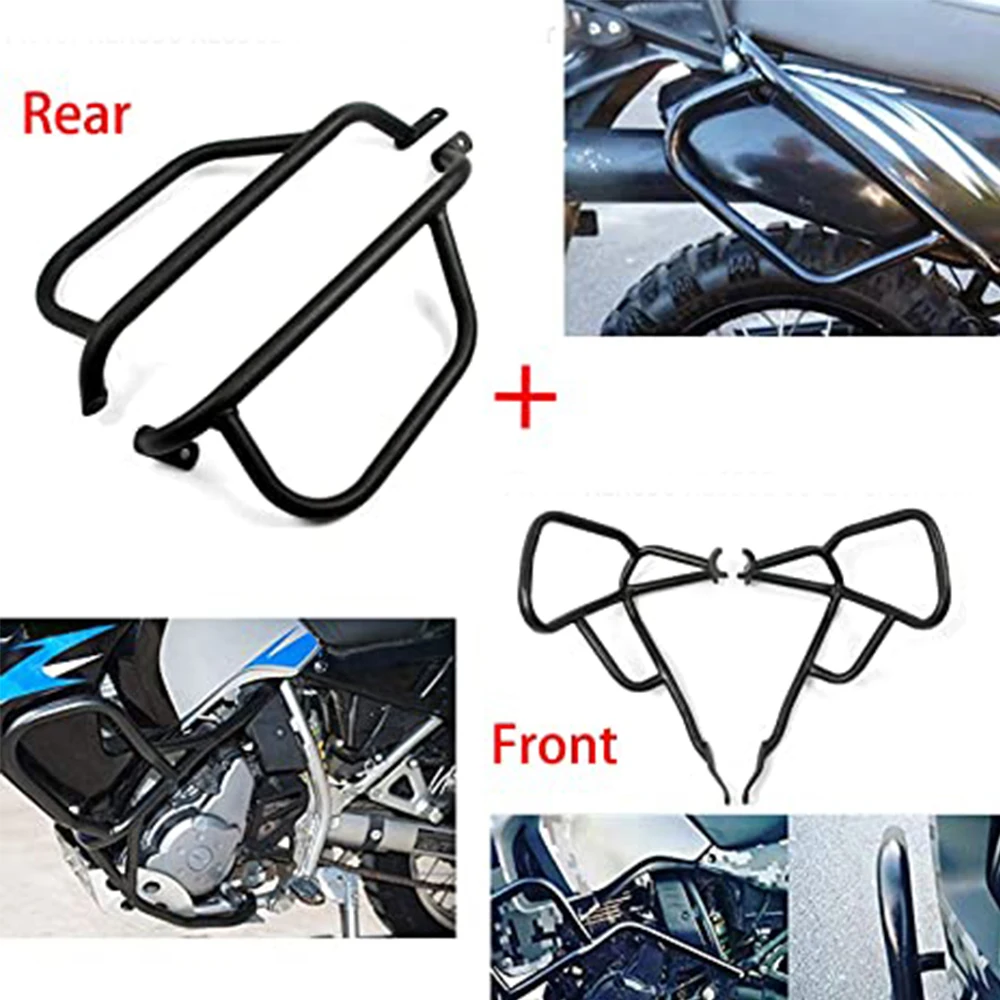 

For Kawasaki KLR650 KL650E KLR 650 1987-2023 Motorcycle Highway Crash Bar Engine Guard Tank Bumper Stunt Cage Fairing Protector