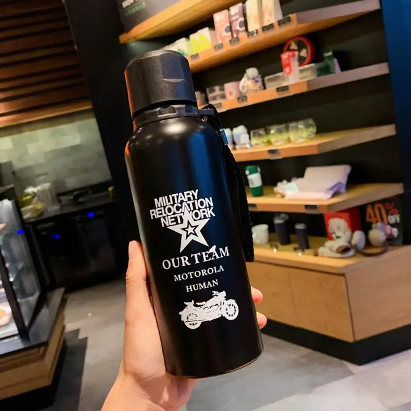 휴대용 이중 벽 누수 방지 물컵, 스테인리스 스틸 진공 플라스크 단열 컵, 안전..