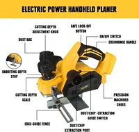 Cordless Handheld Planer Compatible with Dewalt 18V 20V MAX Battery, Brushless Electric Power Planer for Carpenter (NO Battery) 2