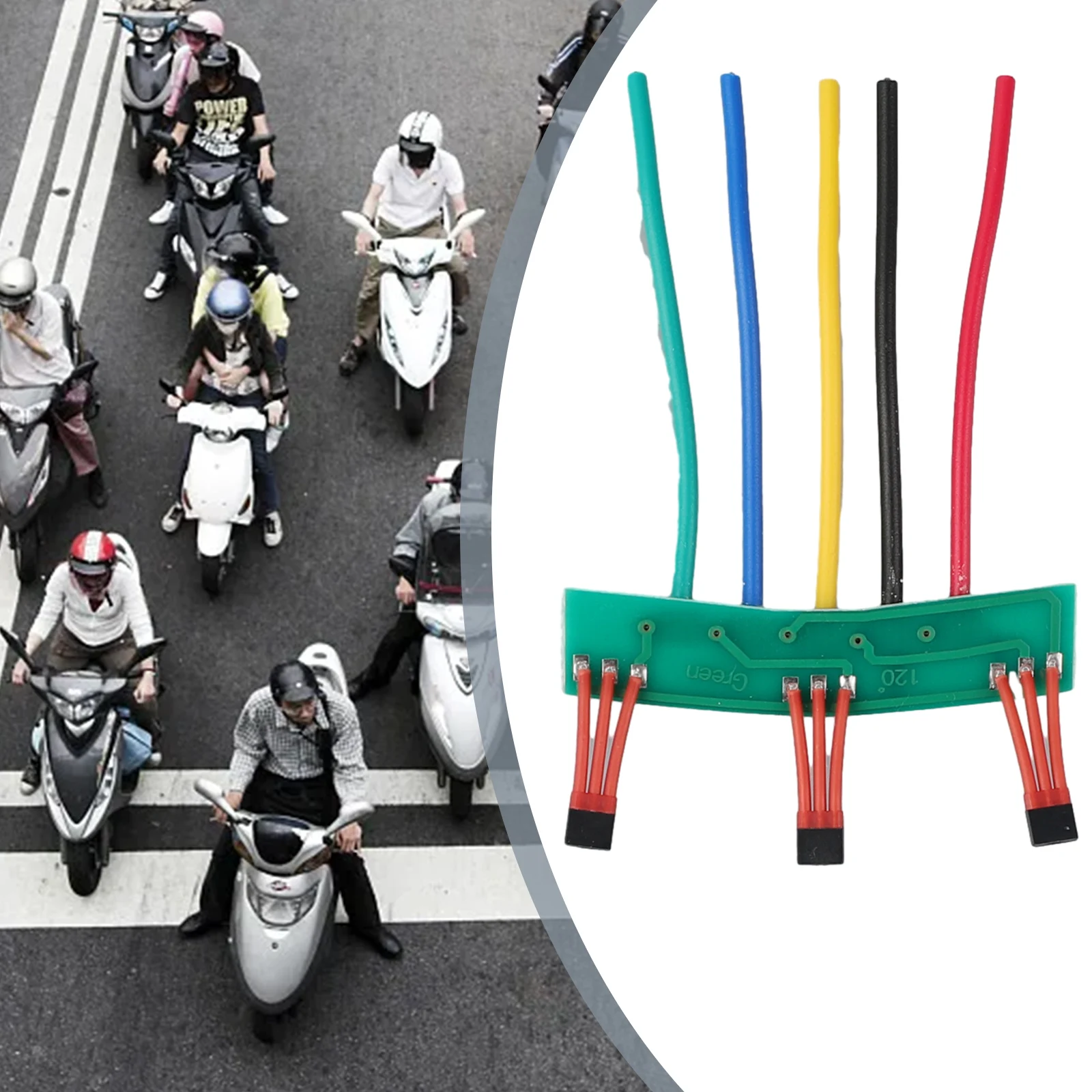 

Датчик Холла электрического скутера Ebike Hall 120 ° 43F PCB кабель заменяет часть электрического велосипеда аксессуары для электровелосипеда для 2/3 колесного двигателя