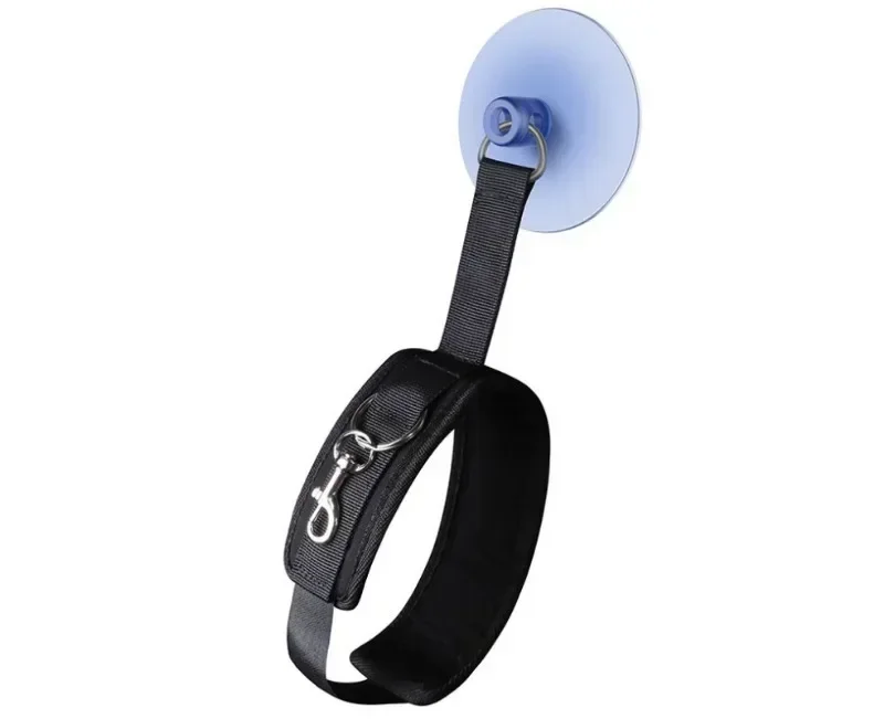 1x Pet Shower Fixed Collar Cat Dog Beauty Bath Traction Belt Suction Cup Fixed Adjustable Necklace Pet Kitten Restraint Supplies