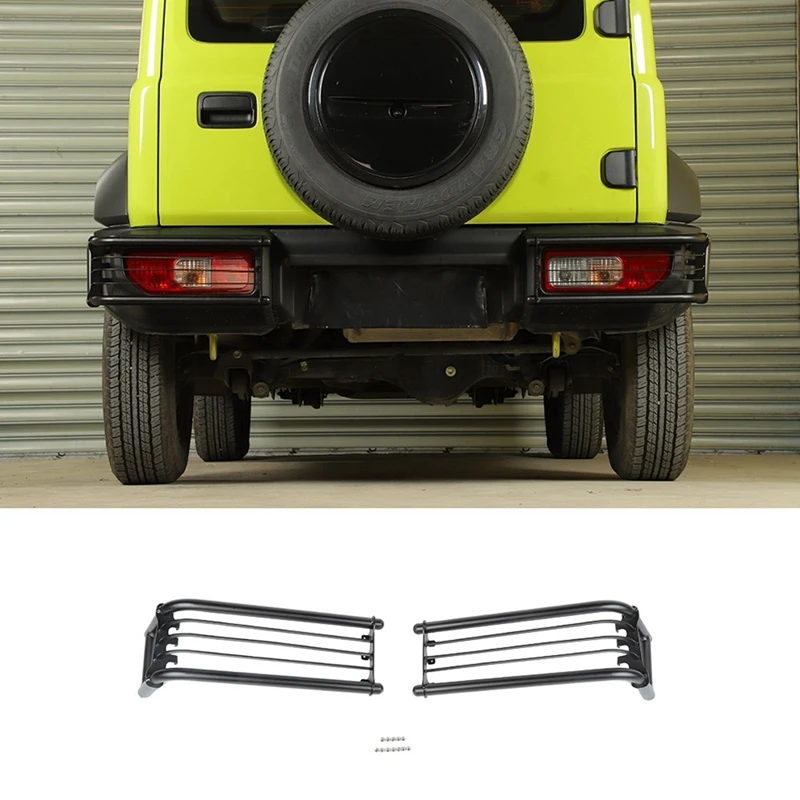 

Car Rear Tail Light Cover Trim Lamp Decoration For Suzuki Jimny 2019 2020 2021 2022 Aluminum Alloy Black