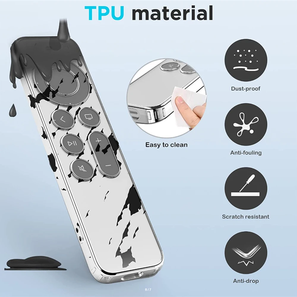 튼튼한 낙하 방지 하이 퀄리티, 인기 Tpu, TV 리모컨 박스, 스타일리시 디자인, 최고 평가, 5 가지 색상