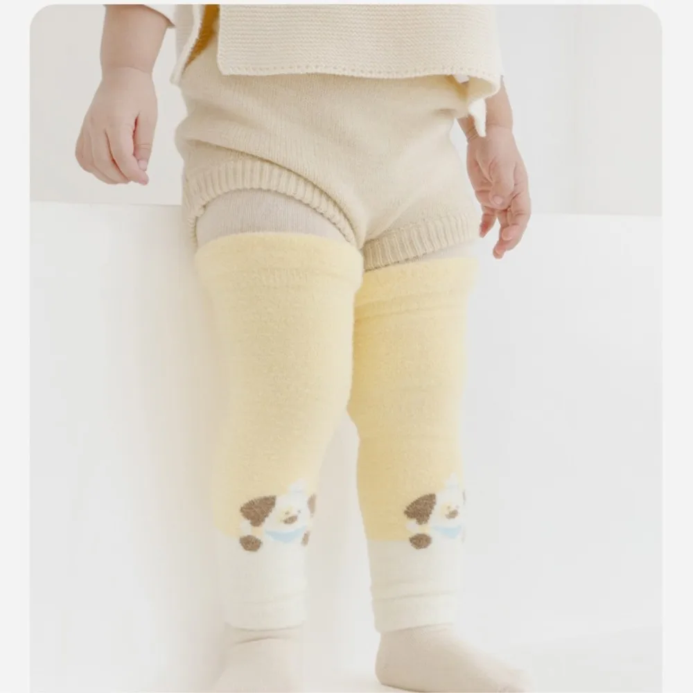 2 Pairs Baby Knee Pads Leg Warmer Safety Cute Cartoon Girls Boys Crawling Kneepad Slips Toddlers Infant Protect Accessorie